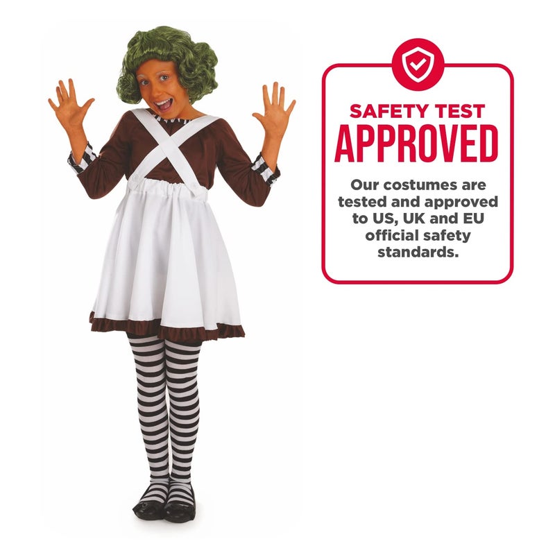 fun shack Girls Chocolate Factory Worker Halloween Costume, Kids Candy Movie Character Outfit for Trick-or-treating, X-Large - Image 4